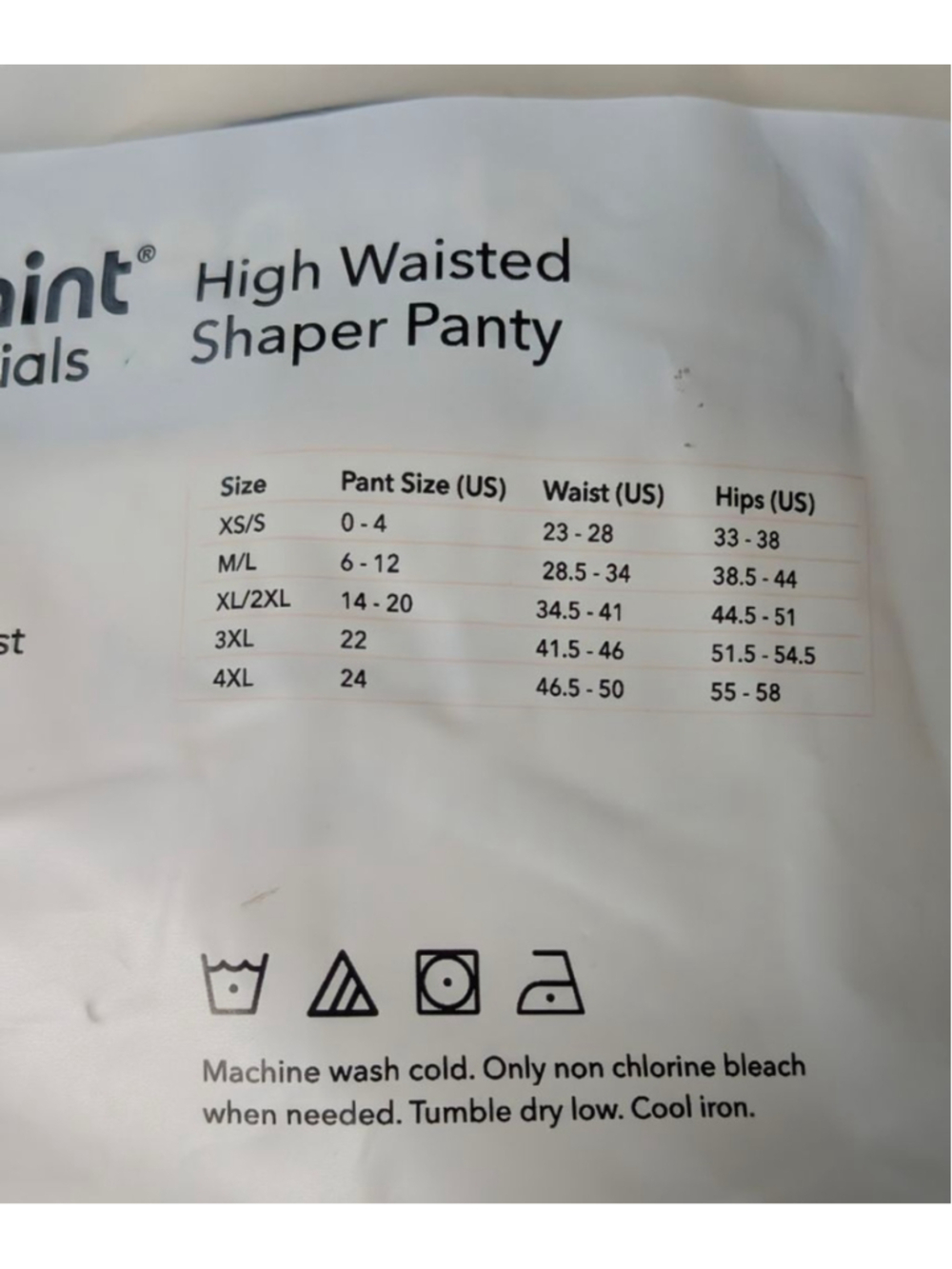Shapermint Essentials High Waisted Shaper Panty Nude XL 2XL - Picture 7 of 7